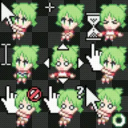 yotsuba (@nokia_yan) animated mouse cursor