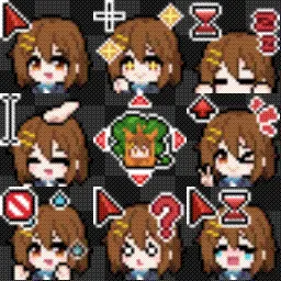 Yui Hirasawa animated mouse cursor