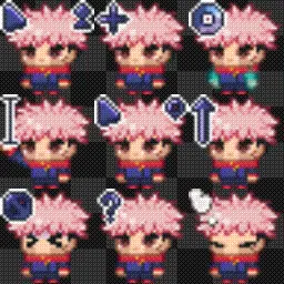 Yuji Itadori animated mouse cursor