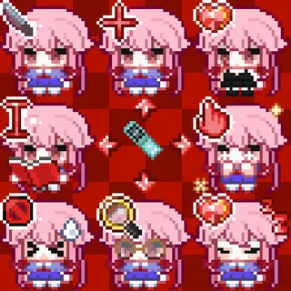 Yuno Gasai animated mouse cursor