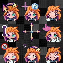 Zoe animated mouse cursor
